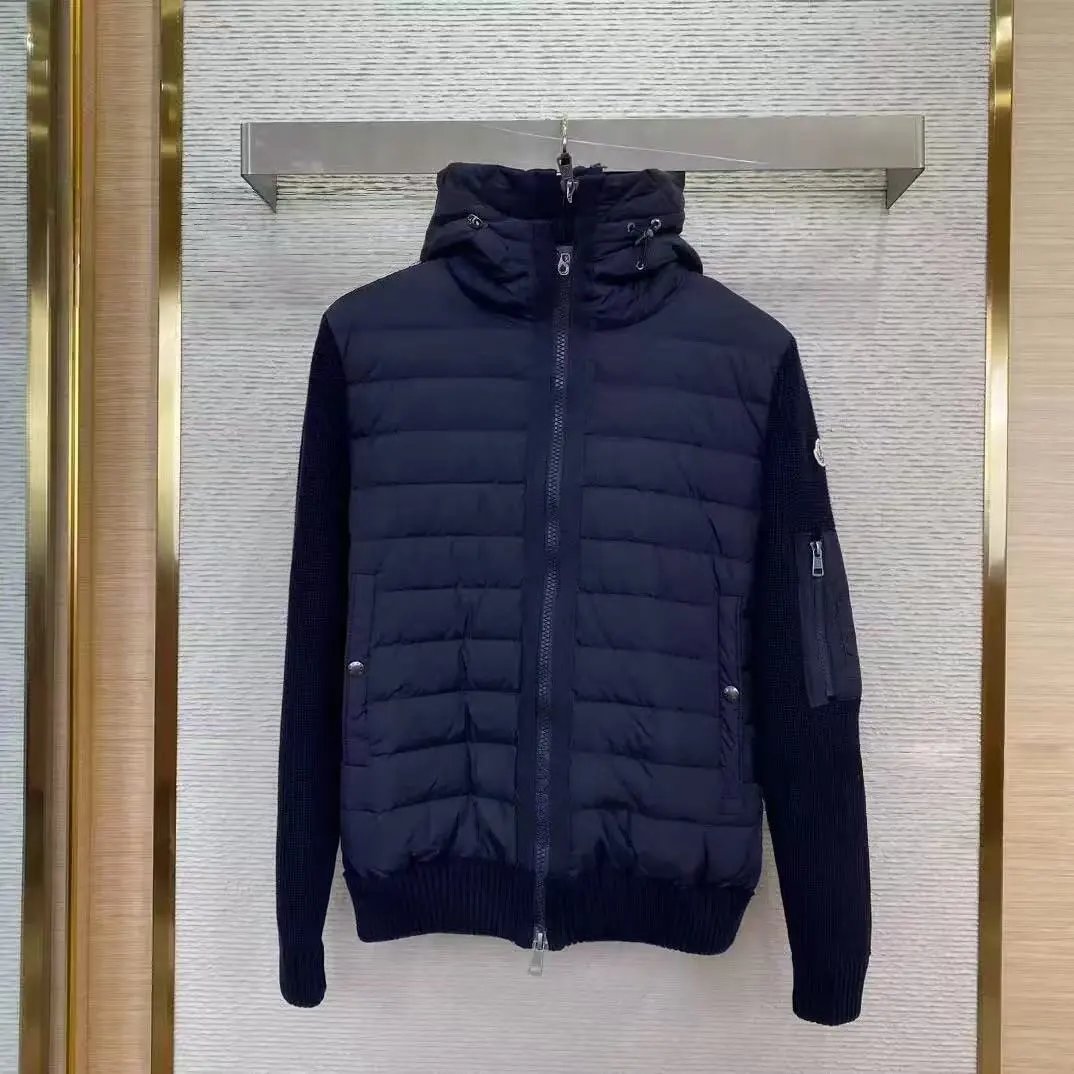1-蓝色白标（连帽）高品质