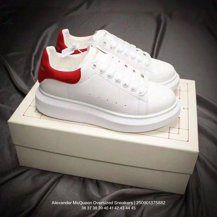 Alexander McQueen AMQ Oversized Chunky Sneakers White and Red