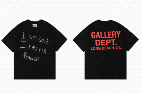 Gallery Dept. I Am Sad I Miss My Friends Graphic Tee Black