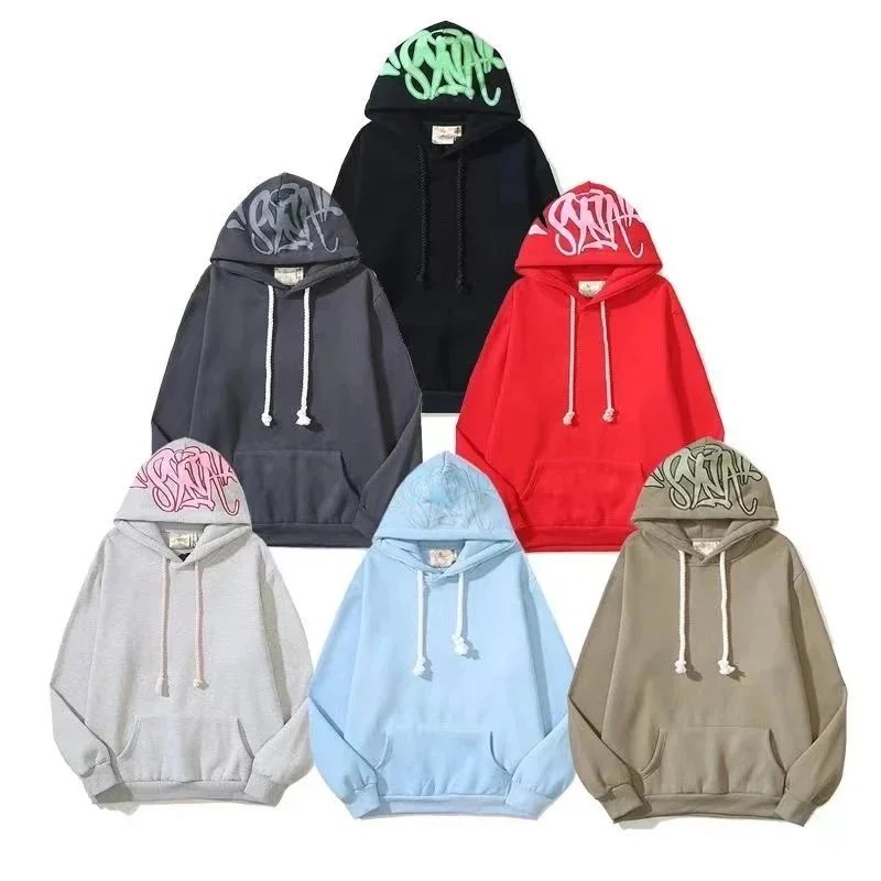 Syna World Syna Logo Print Hoodie Casual Pullover Hoodie Multicolor