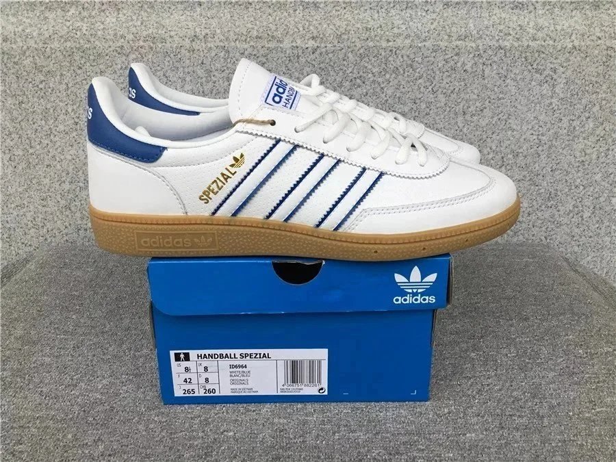 Adidas Handball Spezial Classic Sneakers White and Blue