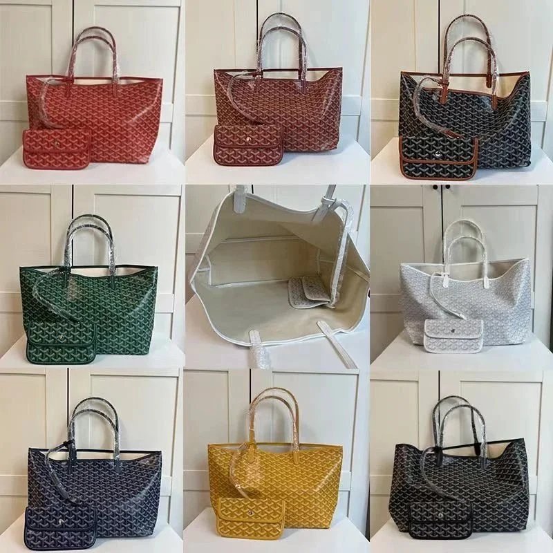 Goyard Saint Louis Tote Lightweight Canvas Tote Bag Multicolor