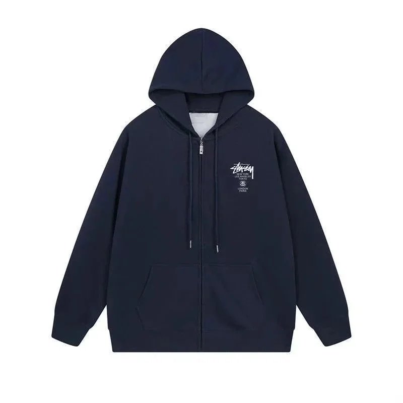 Navy Blue Jacket-PARIS-Fleece