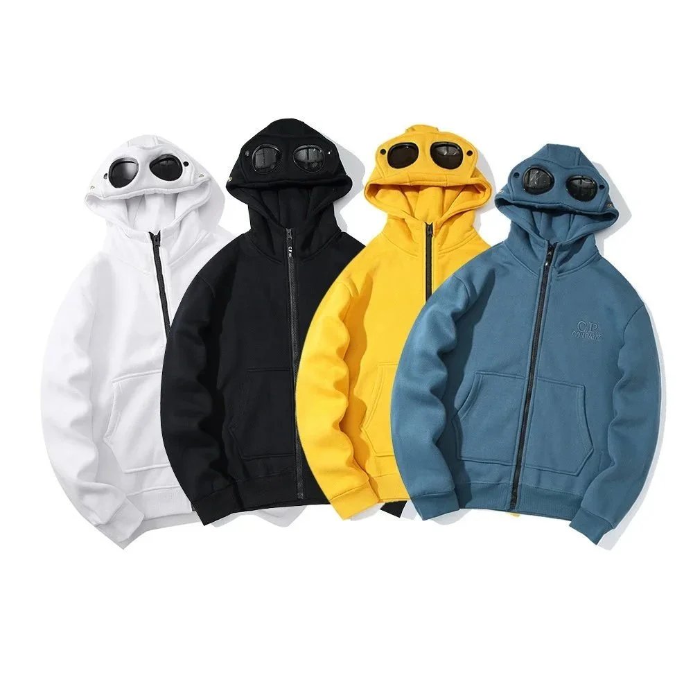 C.P. Company Goggle Hoodie Casual Zip-Up Hoodie Multicolor