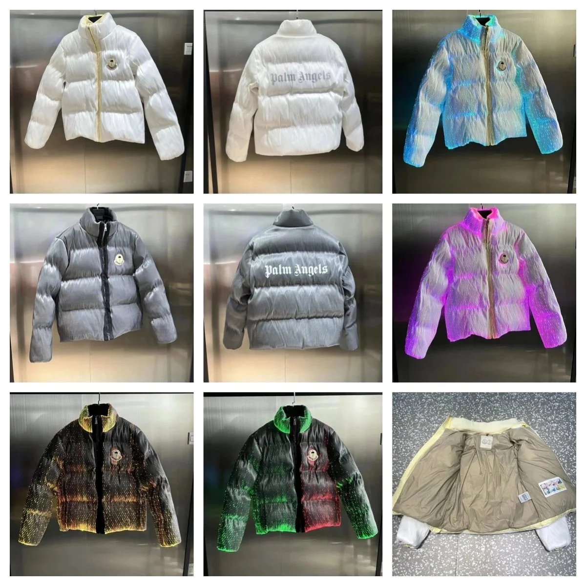 Palm Angels Puffer Jacket Lightweight Insulated Jacket White