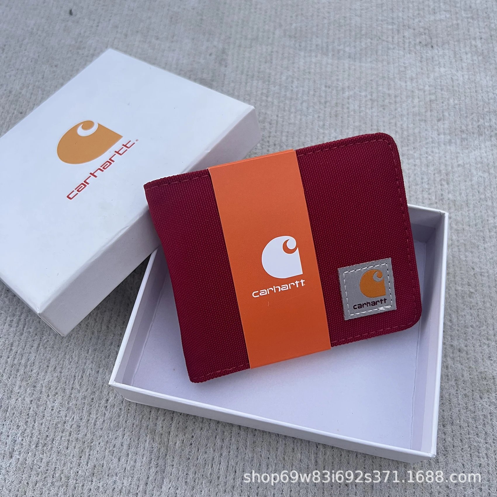 卡短钱包 红色加盒子 卡短钱包 红色加盒子