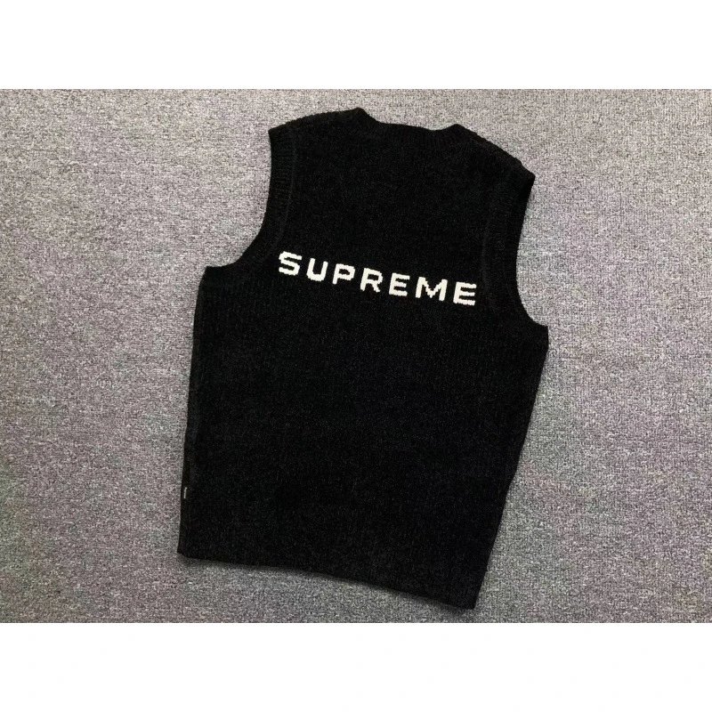 M003#雪尼尔V领毛线背心黑色 M003#雪尼尔V领毛线背心黑色