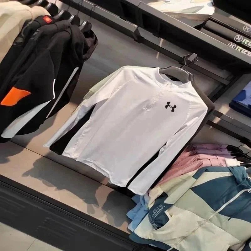 Ua白色拉链长袖 Ua白色拉链长袖